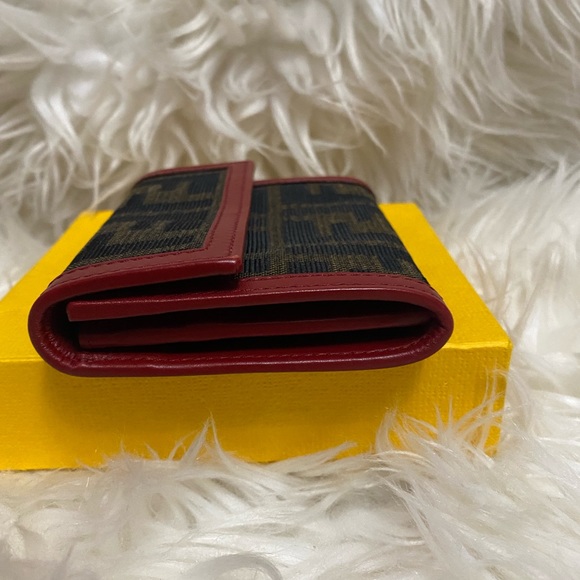 Vintage Zucca FF Logo Compact Wallet / Card Holder - Picture 9 of 11